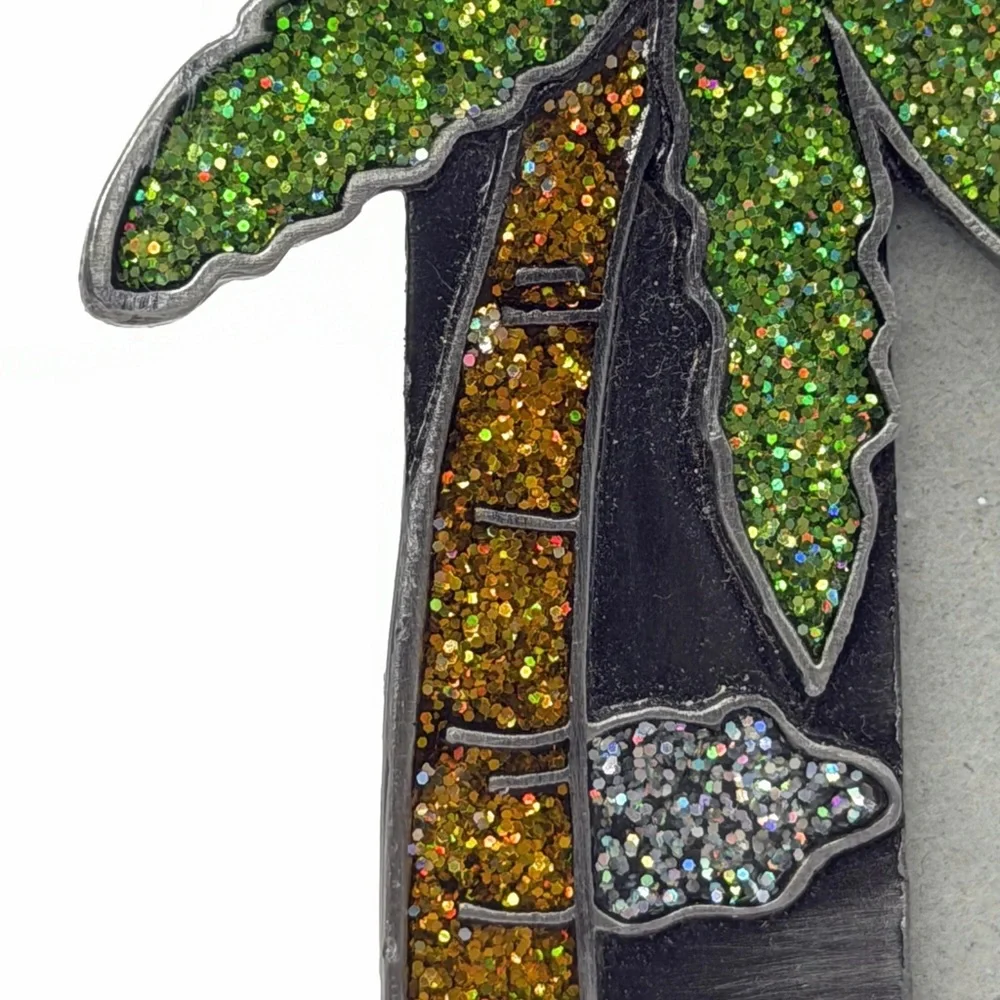 Metal Glitter Vacation “Longboat Key, Fl” Picture Frame